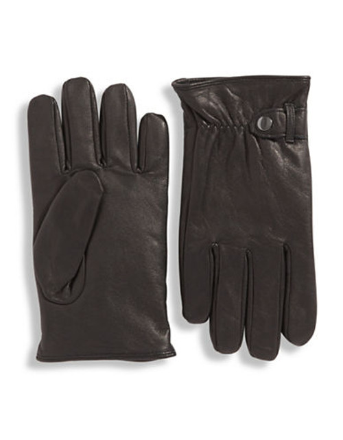 London Fog 9.5 Inch Leather Side Strap Gloves - Oxford - X-Large