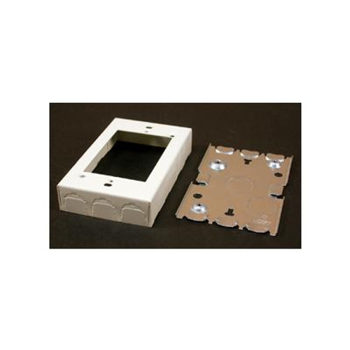 Outlet Box Metal Ivory