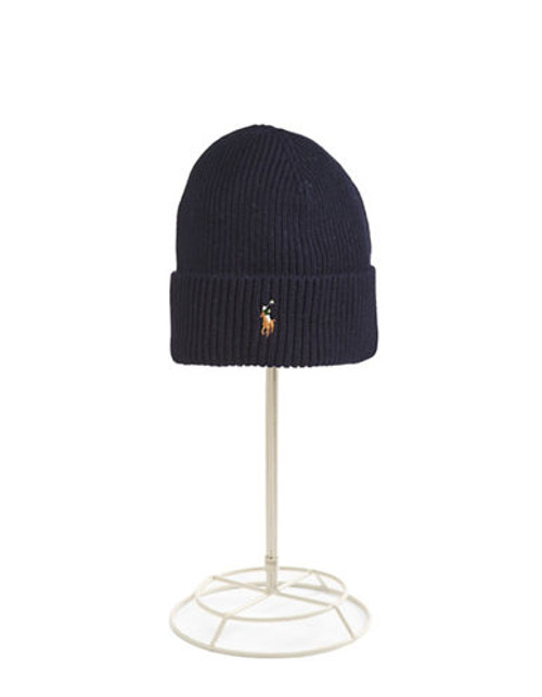 Polo Ralph Lauren Signature Merino Cuff Hat - Navy