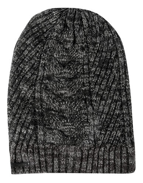 Calvin Klein Slouchy Cable Knit Beanie - Black