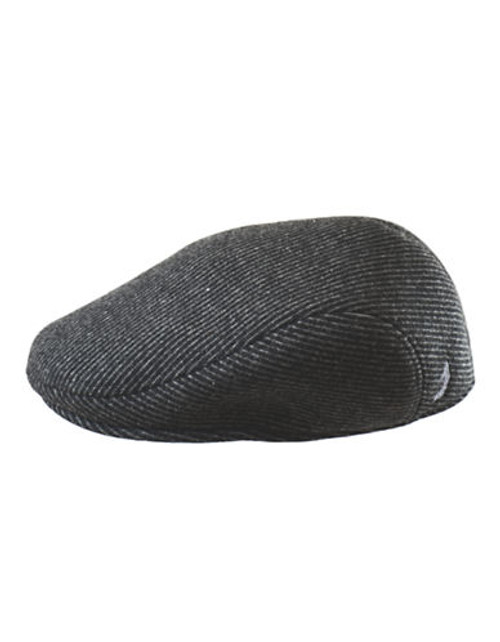 London Fog Flat Cap - Grey/Black - Large