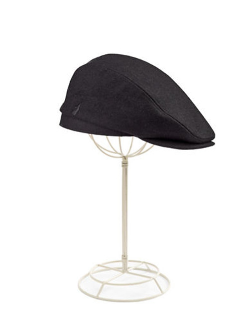 London Fog Newsboy Cap - Black - Medium