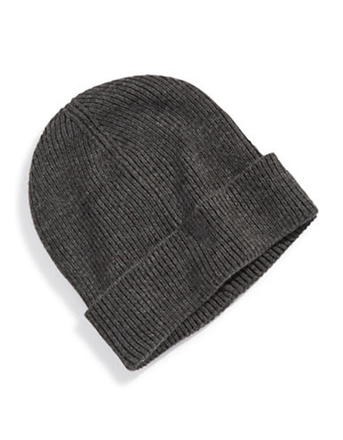 Black Brown 1826 Ribbed Cuff Tuque - Charcoal