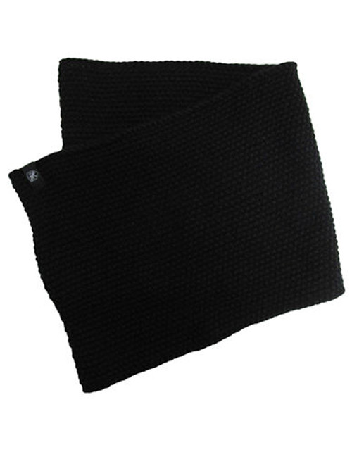 Brydon Waffle Knit Infinity Scarf - Black