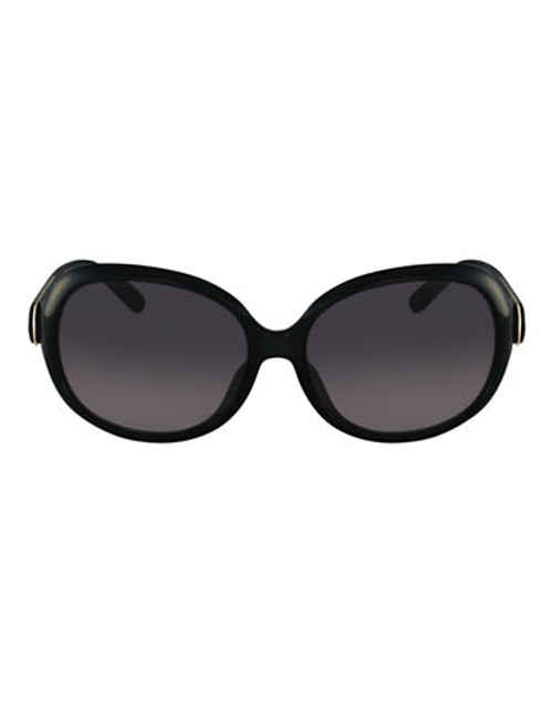 Chloé Calla Oval Sunglasses - Black