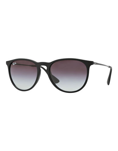 Ray-Ban Erika Round Sunglasses - Rubber Black - Small