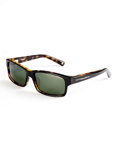 Polaroid Plastic Two-Tone Sunglasses - Black