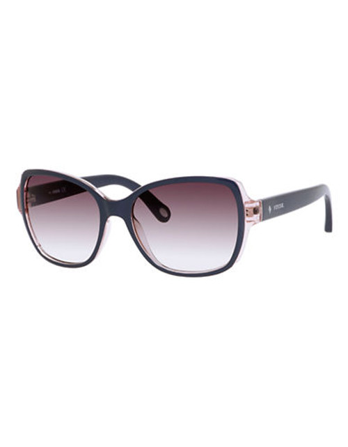 Fossil Square Sunglasses with Contrast Front - Pink