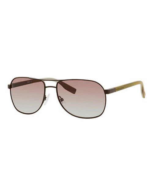 Hugo Boss Metal Aviator Sunglasses - Brown