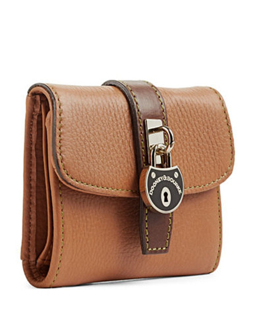 Dooney & Bourke Samba Buckle Flap Wallet - SADDLE