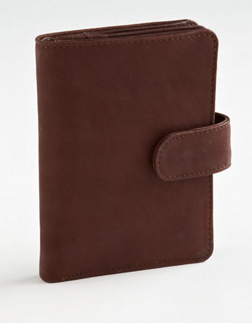 Derek Alexander Leather Wing Wallet - Brown