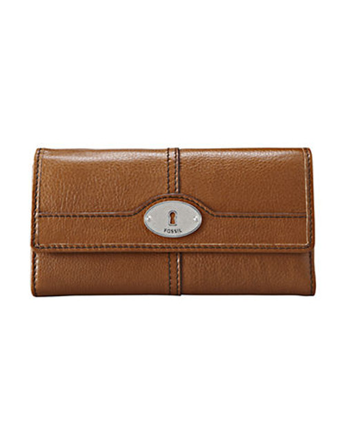 Fossil Leather Wallet - Chestnut