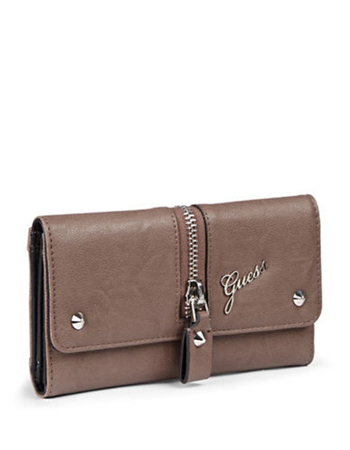 Guess Rockabilly Zip Around Wallet - TAUPE