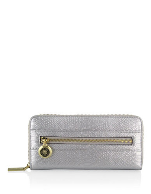 Anne Klein Pretty in Pink small Zip Around Wallet - Silver