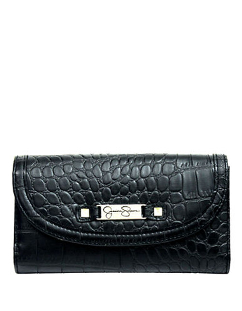 Jessica Simpson Daisy Too Flap Checkbook - Black