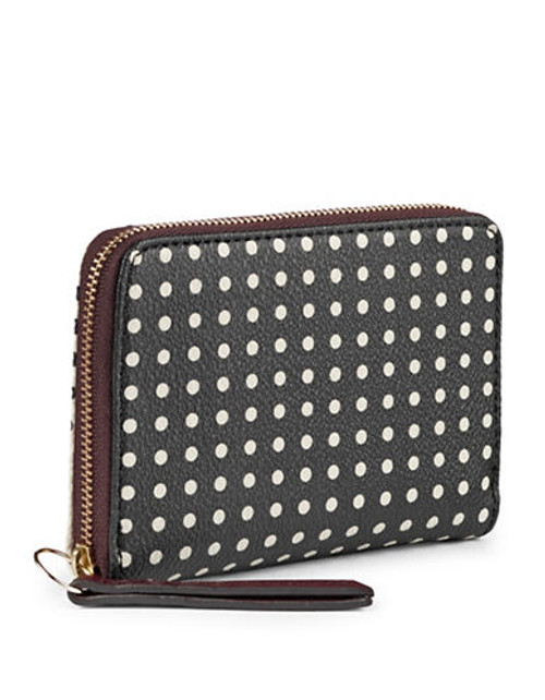 Fossil Sydney Small Zip Around Wallet - Black Multi