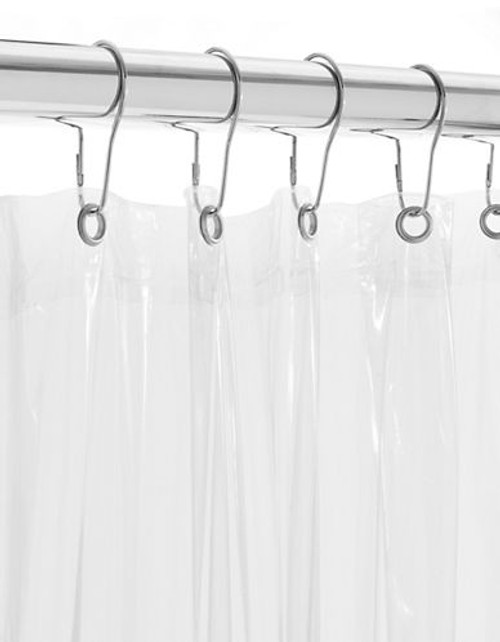 Distinctly Home Vinyl Shower Liner - Clear