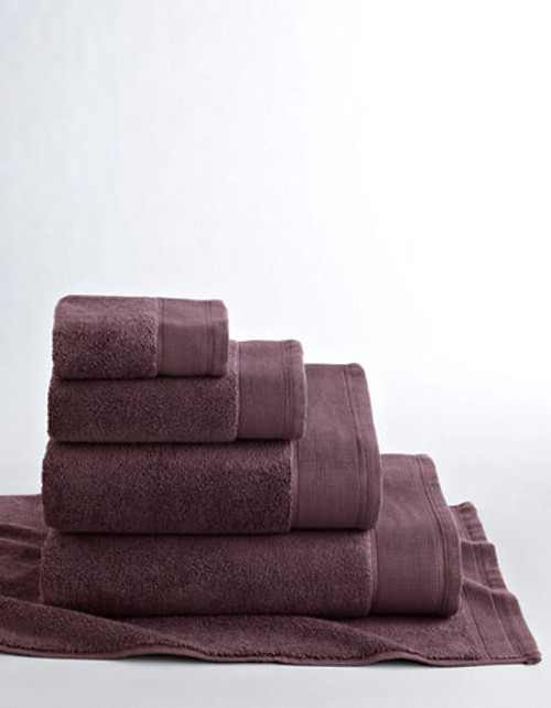 Glucksteinhome Microcotton Bath Sheet - Plum - Bath Sheet