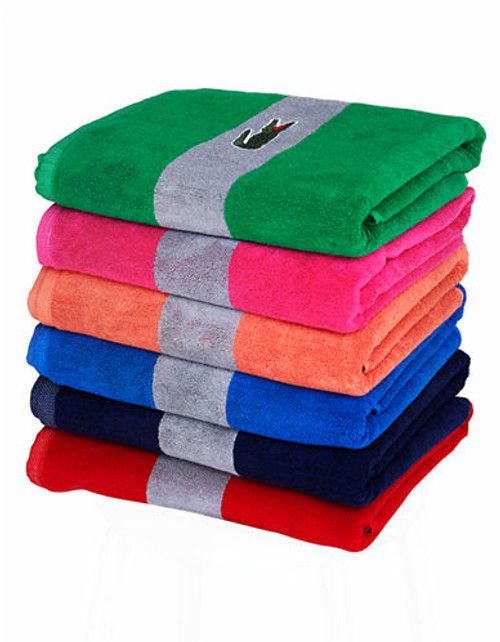 Lacoste Signature Croc Bath Towel - GLADE - Bath Towel