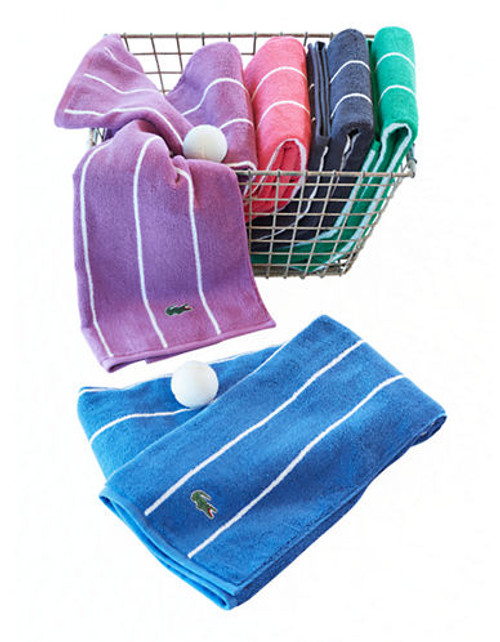 Lacoste Sport Stripe Washcloth - FANDANGO PINK - Wash Cloth
