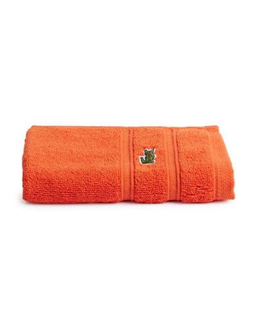 Lacoste Croc Washcloth - Orangeade - Wash Cloth