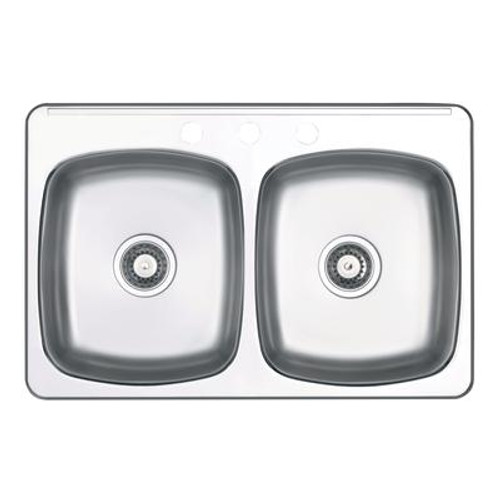 Wessan Double-Bowl Stainless Steel Sink