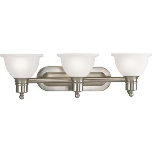 Madison Collection Brushed Nickel 3-light Wall Bracket