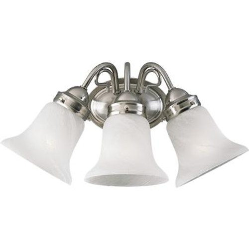 Bedford Collection Brushed Nickel 3-light Wall Bracket