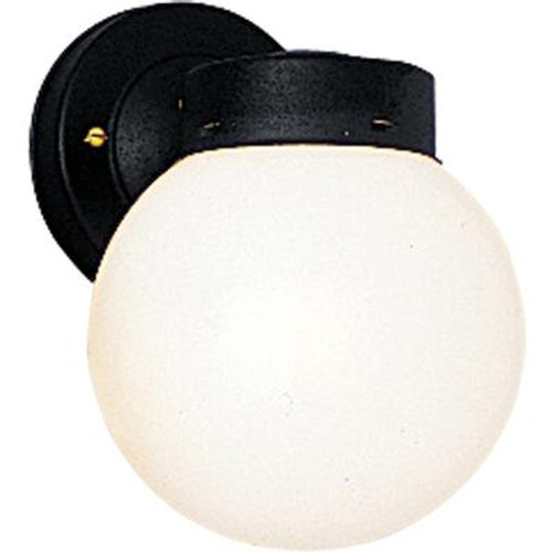 Black 1-light Wall Lantern