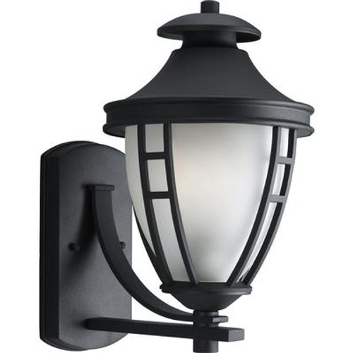 Fairview Collection Textured Black 1-light Wall Lantern