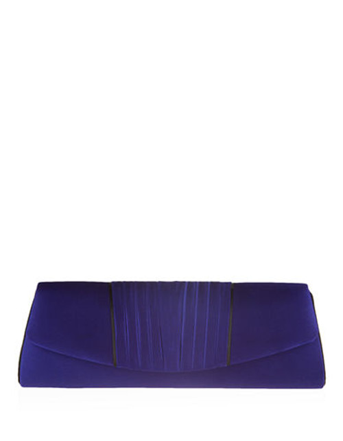 Jacques Vert Pleat Clutch Bag - Cobalt