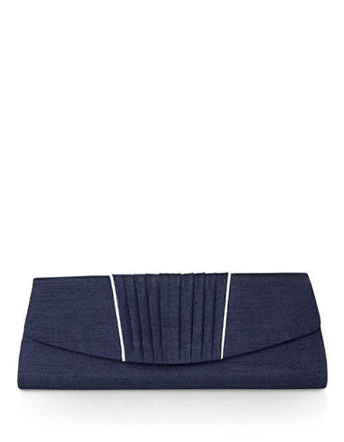 Jacques Vert Midnight Pleat Trim Bag - Navy