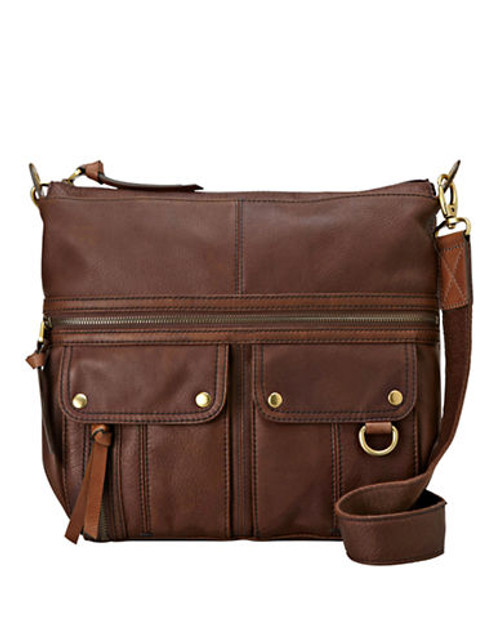 Fossil Morgan Top Zip Shoulder Bag - Espresso