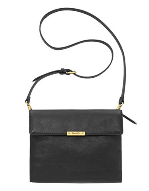 Fossil Knox Key Tab Crossbody - Black