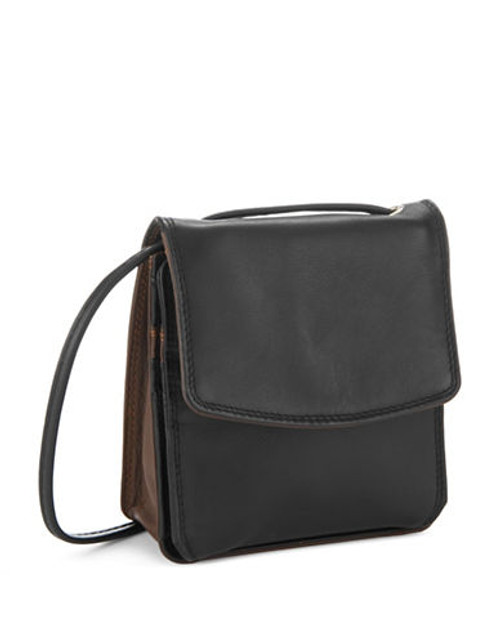 Derek Alexander Leather Mini Purse - Black