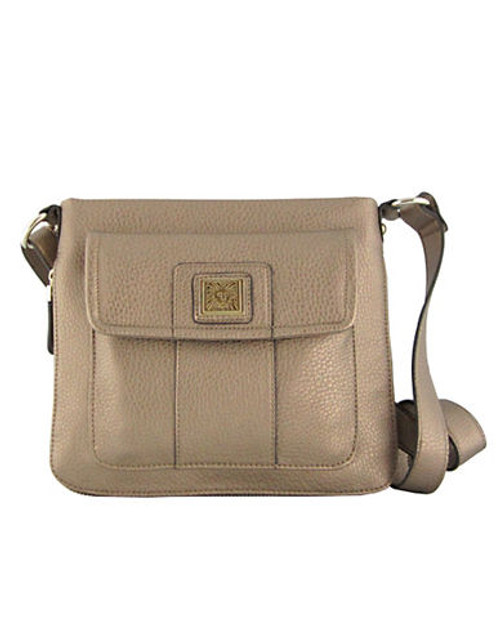 Anne Klein Trinity Medium Crossbody - Dusty Bronze