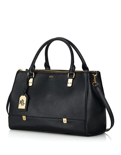 Lauren Ralph Lauren Morrison TriZip Satchel - Black