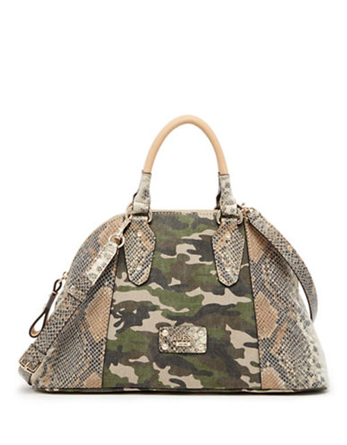 Guess Finley Dome Satchel Satchel - Camo