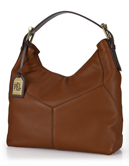 Lauren Ralph Lauren Landrey Zip Hobo - Brown