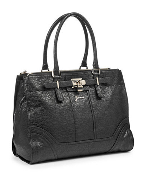 Guess Greyson Status Carryall Satchel - Black