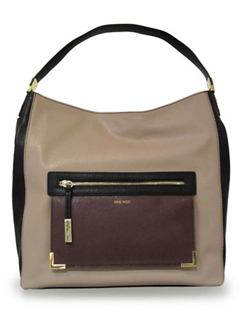 Nine West Colourblock Hobo Bag - Brown