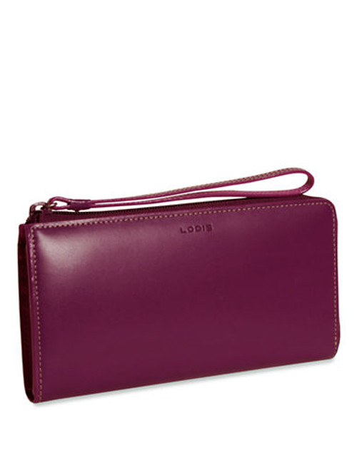 Lodis Audrey Marcela Zip Around Wallet - Raisin