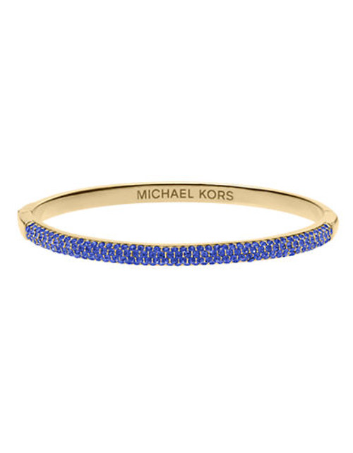 Michael Kors Gold Tone Sapphire Camille Bangle - gold