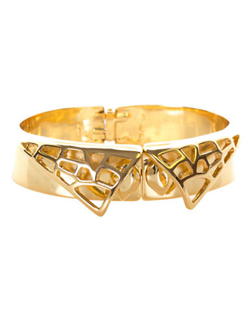 Kara Ross Gold Plated Bangle - Gold