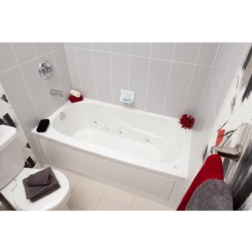 Sydney Acrylic Skirted Whirlpool Tub -  60 Inch x 30 Inch-Left Hand