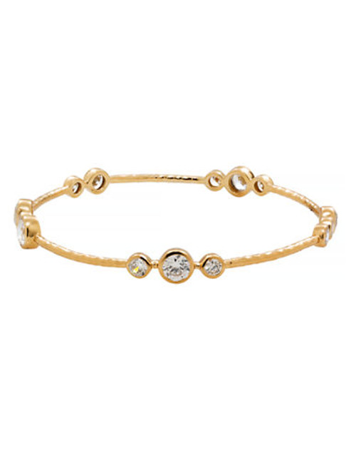 Melinda Maria Gold Plated Cubic Zirconia Bracelet - Silver