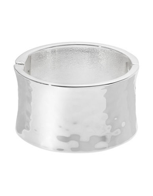 Robert Lee Morris Soho Wide Hinged Bangle - Silver