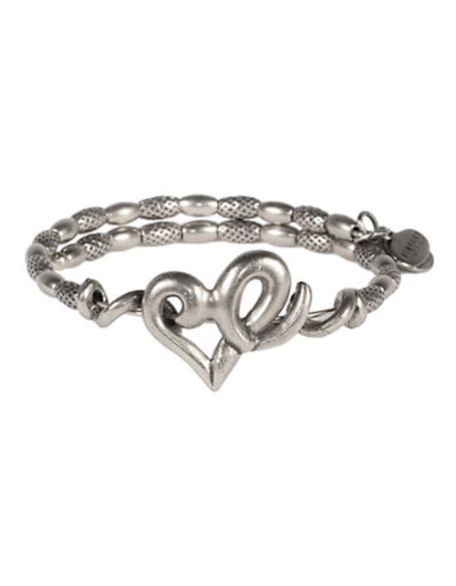 Alex And Ani V66 Heart Wrap - Silver