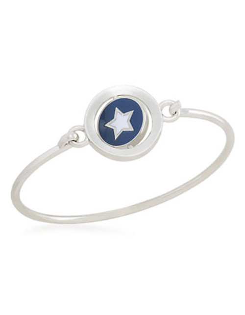 Carolee Word Play Double Take REACH FOR THE STAR Bangle Bracelet - Blue