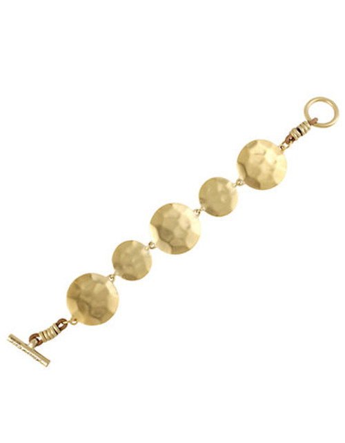 Kenneth Cole New York Gold Circle Toggle Bracelet - Gold